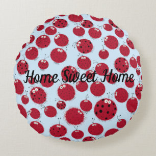 Ladybug Shindig Rundes Kissen