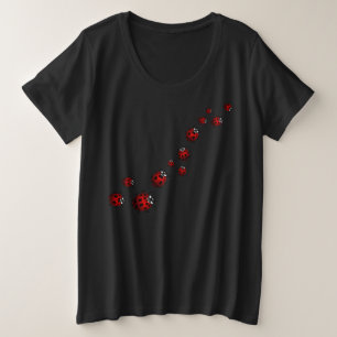 Ladybug Shirts Plus Sizes Marienkäfer-Shirt-Dame
