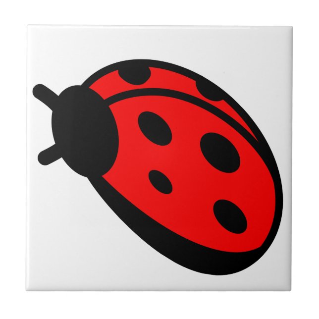 Ladybug Small (4,25" x 4,25") Keramik Foto Tile Fliese (Vorderseite)