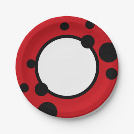 Ladybug Spots Party Pappteller