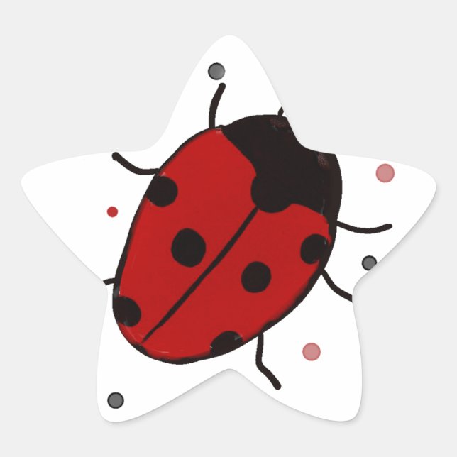 Ladybug Stern-Aufkleber (Vorderseite)