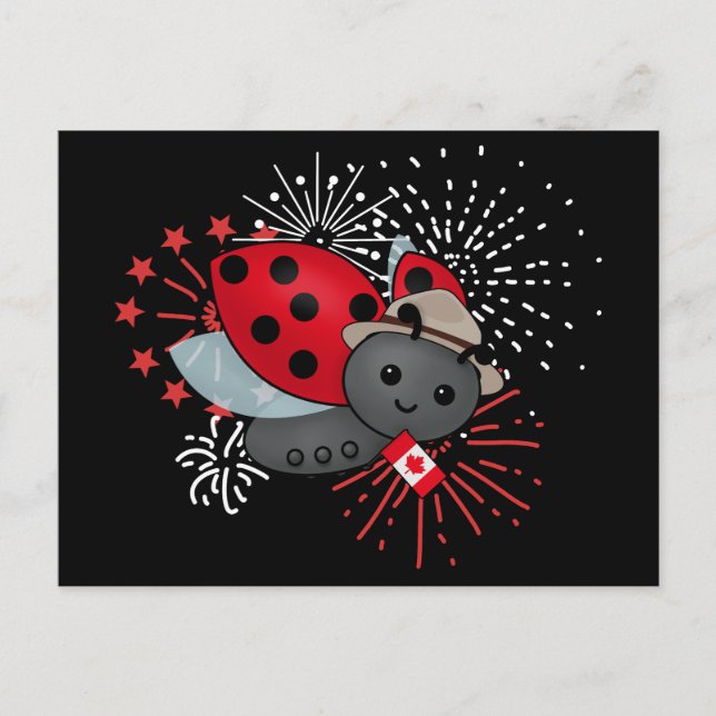 Ladybug-T - Shirt Postkarte (Vorderseite)