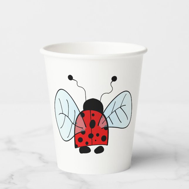 Ladybug Table Lamp Pappbecher (Vorderseite)