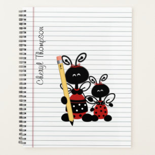 Ladybug Teacher Custom Planer