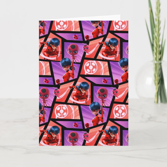 Ladybug & Tikki Muster Karte (Vorderseite)