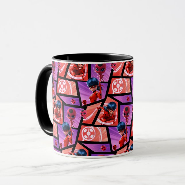 Ladybug & Tikki Muster Tasse (Vorderseite Links)