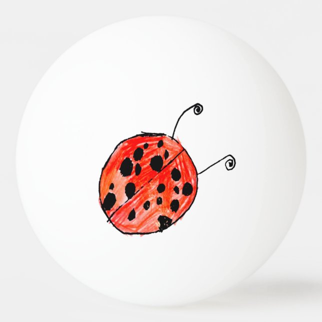 Ladybug Tischtennisball (Vorderseite)