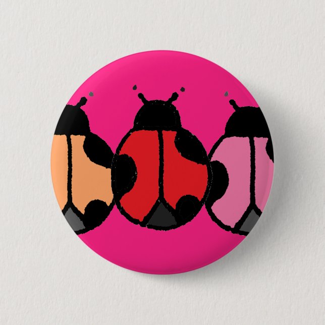 Ladybug Trio Button (Vorderseite)