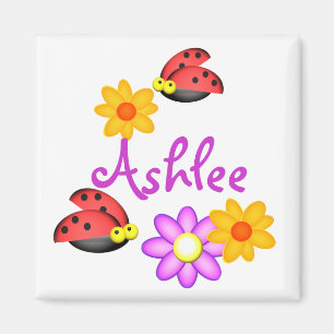Ladybug und Blume Magnet