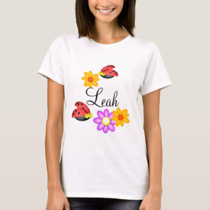 Ladybug und Blume T-Shirt