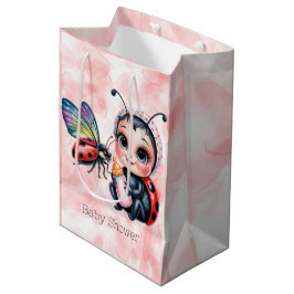 Ladybug und Butterfly Girl Babydusche Mittlere Geschenktüte