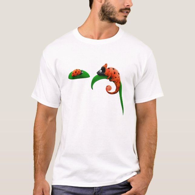 Ladybug und Chameleon T-Shirt (Vorderseite)