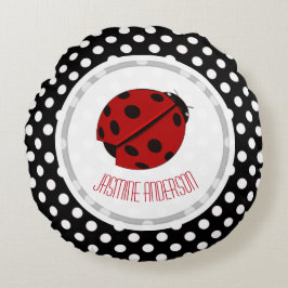 Ladybug und Polka Dot Throw Kissen