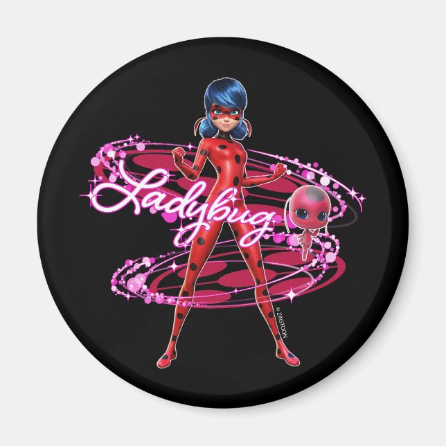 Ladybug und Tikki Graphic Magnet (Vorne)