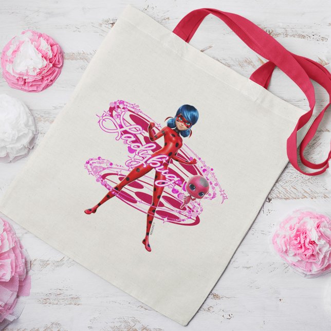 Ladybug und Tikki Graphic Tragetasche (Tote bag on table)