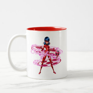 Ladybug und Tikki Graphic Zweifarbige Tasse