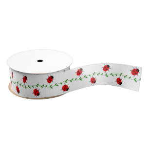 Ladybug und Weinribbon Ripsband