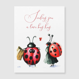 Ladybug Valentine's Day Card Magnetkarte