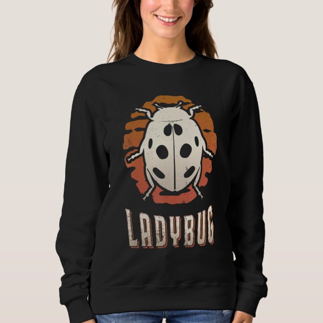 Ladybug Vintage Retro Classic Animal Sunset Sweatshirt (Vorderseite)
