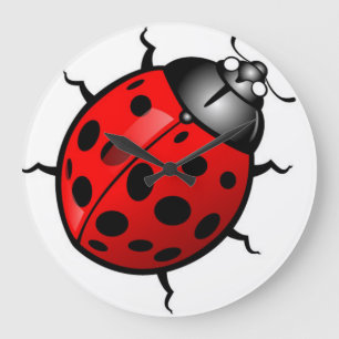 Ladybug Wallclock Große Wanduhr