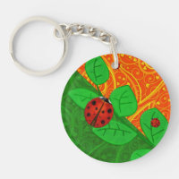 Ladybug Whimsey 3D Folk Art