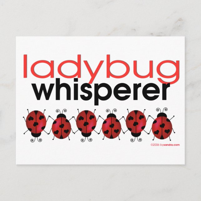 Ladybug Whisperer Postkarte (Vorderseite)