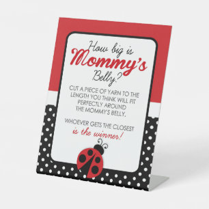 Ladybug Wie groß ist Mama's Bauchduschenspiel Sockelschild