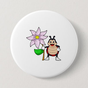 Ladybug with button