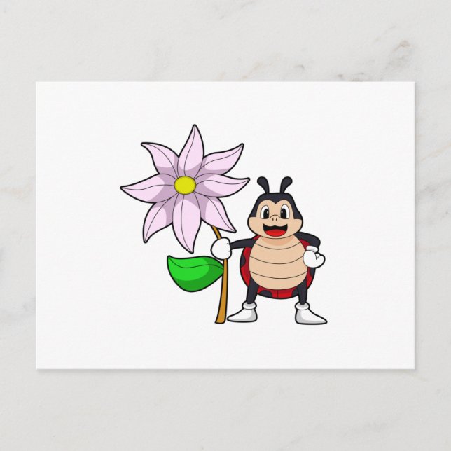 Ladybug with postkarte (Vorderseite)
