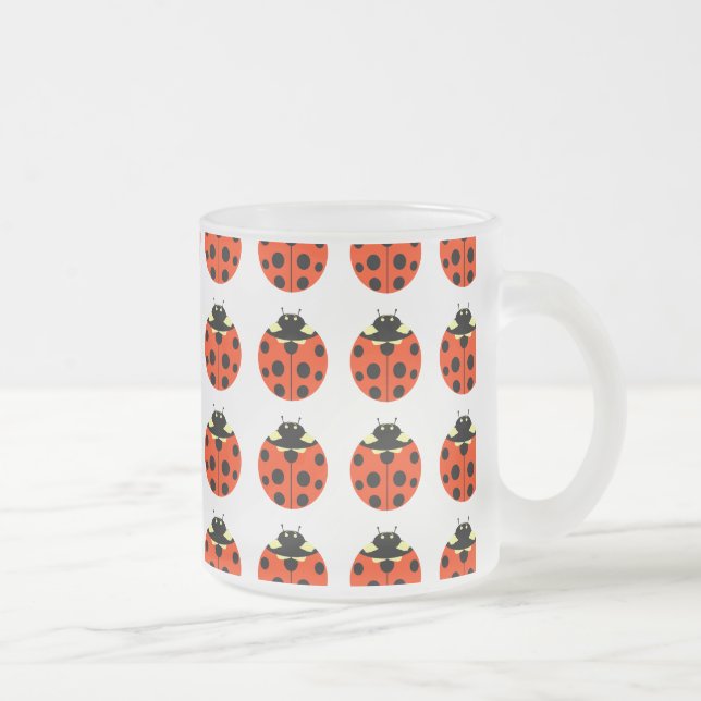 Ladybugemuster Mattglastasse (Rechts)