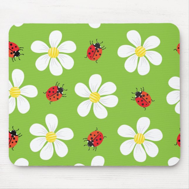 Ladybugs and Daisies Mousepad (Vorne)