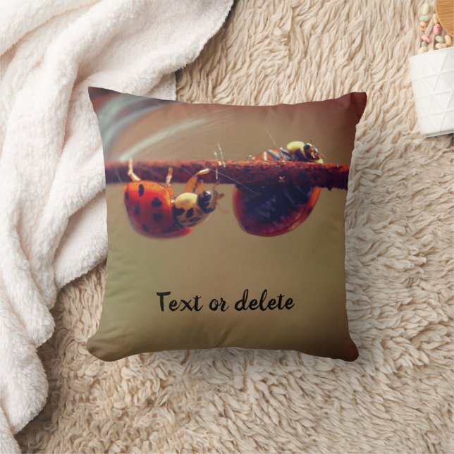 Ladybugs Balancing Personalisiert Kissen (Decke)