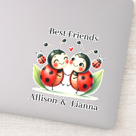 Ladybugs Best Friends Sticker - Adorable Bug Decal