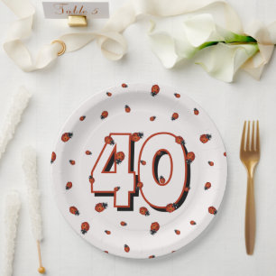 Ladybugs Birthday Party Big Age Pappteller