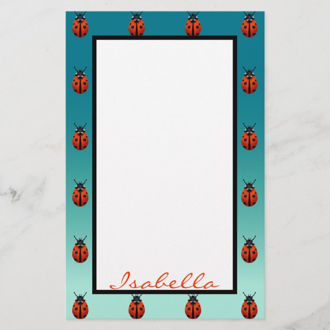 Ladybugs Briefpapier (Vorderseite)