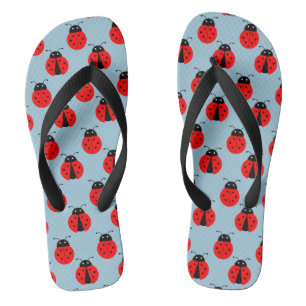 Ladybugs Flip Flops