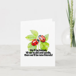 Ladybugs Freundschaft zitieren lustige BESTE FREUN Karte