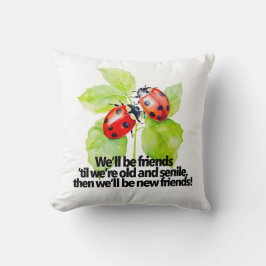 Ladybugs Freundschaft zitieren lustige BESTE FREUN Kissen