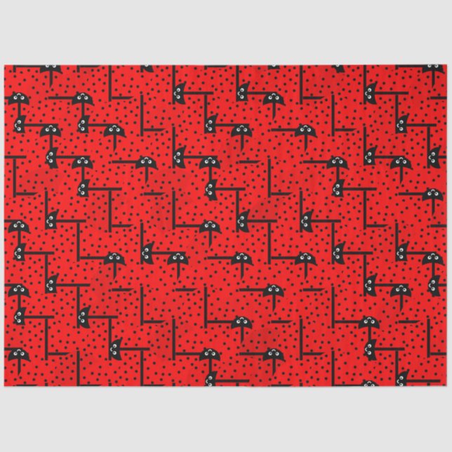 Ladybugs husty - lustiges Ladybugs-Rennen Seidenpapier (Vorderseite)