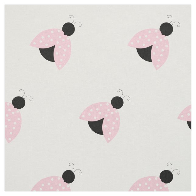 Ladybugs-Muster, Niedliche Ladybugs, rosa Ladybugs Stoff (Muster)