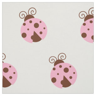 Ladybugs-Muster, Niedliche Ladybugs, rosa Ladybugs Stoff