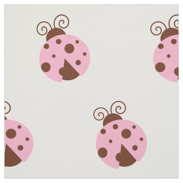 Ladybugs-Muster, Niedliche Ladybugs, rosa Ladybugs Stoff (Muster)
