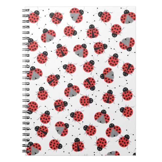 Ladybugs-Muster Notizblock (Vorderseite)
