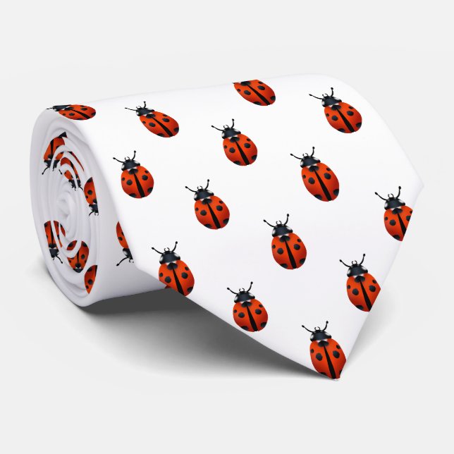 Ladybugs Neck Tie Krawatte (Gerollt)
