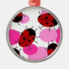 LADYBUGS ORNAMENT AUS METALL