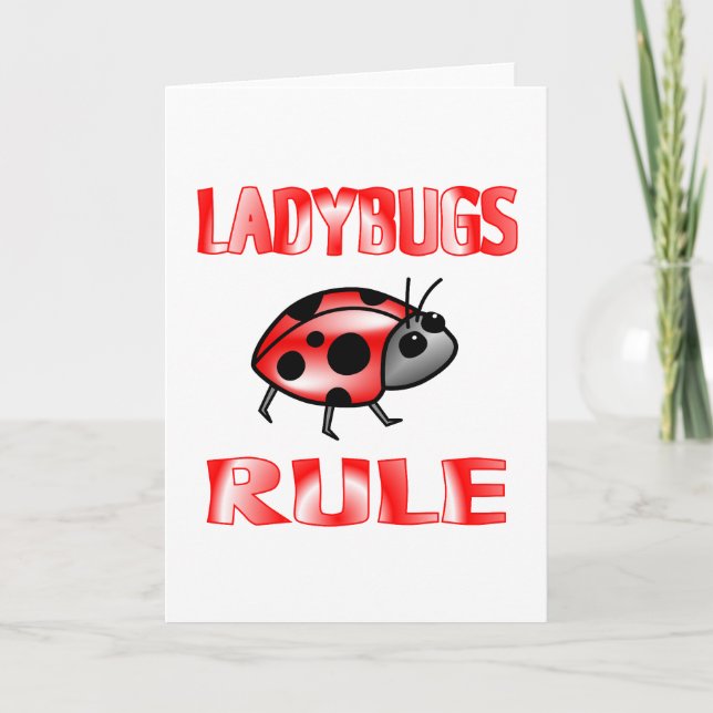LADYBUGS-REGEL KARTE (Vorderseite)