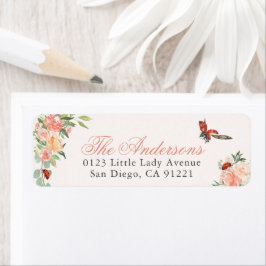 Ladybugs & Roses Return Address