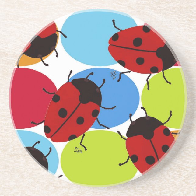 LADYBUGS SANDSTEIN UNTERSETZER (Vorne)