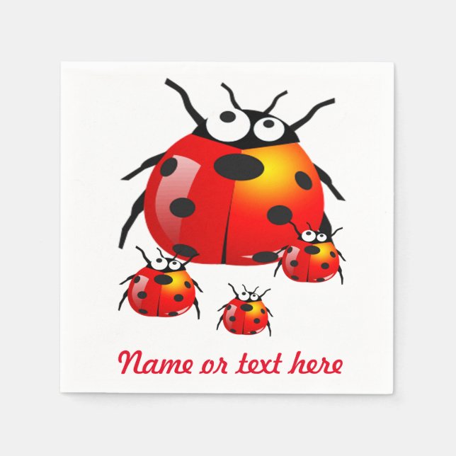 Ladybugs Serviette (Vorderseite)