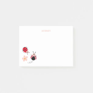 Ladybugs und Blume Post-it Klebezettel